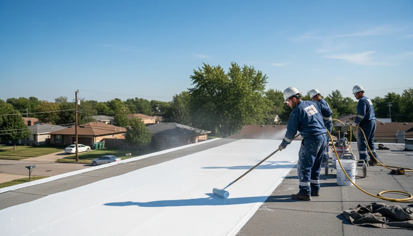 Commercial roof coating in Stryker, OH near me